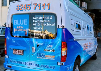 Full vehicle wrap applied on a car